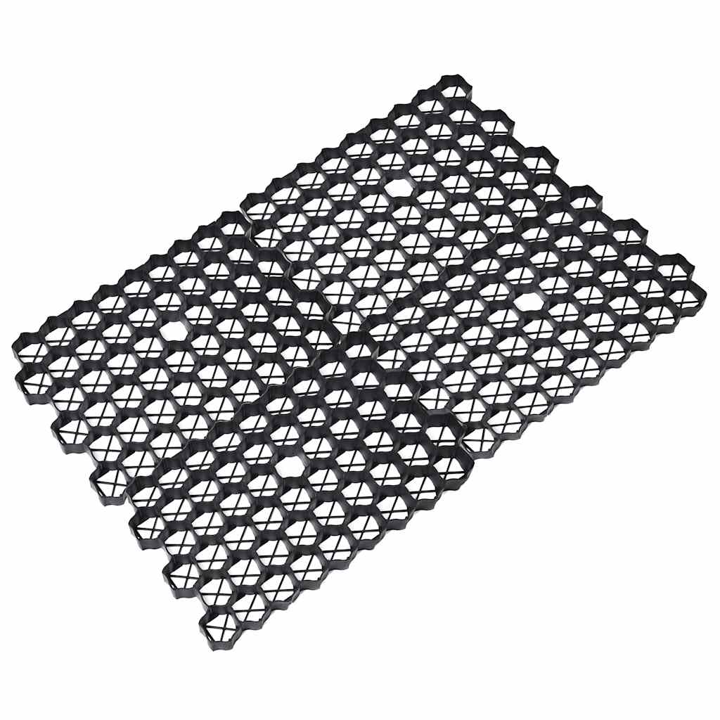 vidaXL Rasenwaben 16 Stk. Schwarz 60x40x3 cm Kunststoff