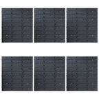 vidaXL 96-tlg. Behälter-Set für Kleinteile mit Wandplatten Blau