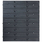 vidaXL 96-tlg. Behälter-Set für Kleinteile mit Wandplatten Blau