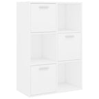 vidaXL Lagerschrank Weiß 60x29,5x90 cm Holzwerkstoff