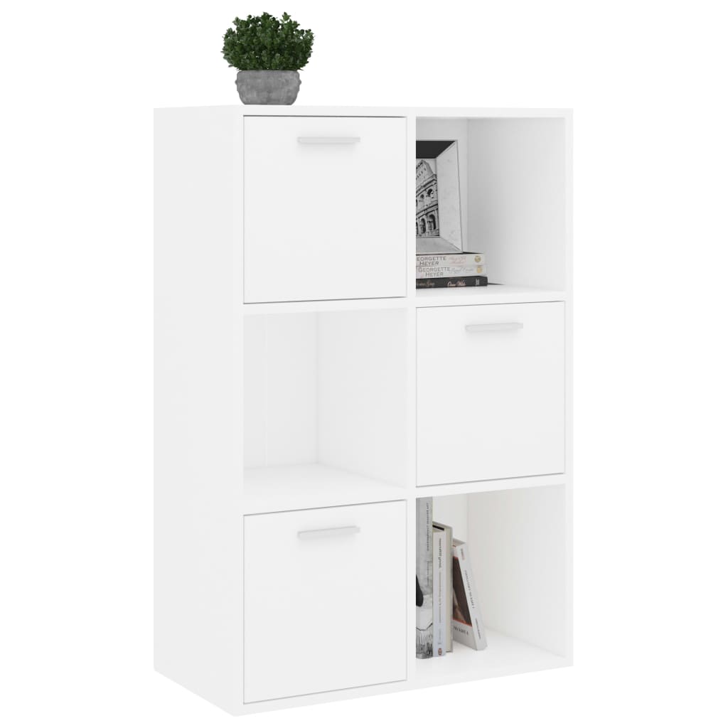 vidaXL Lagerschrank Weiß 60x29,5x90 cm Holzwerkstoff