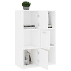 vidaXL Lagerschrank Weiß 60x29,5x90 cm Holzwerkstoff