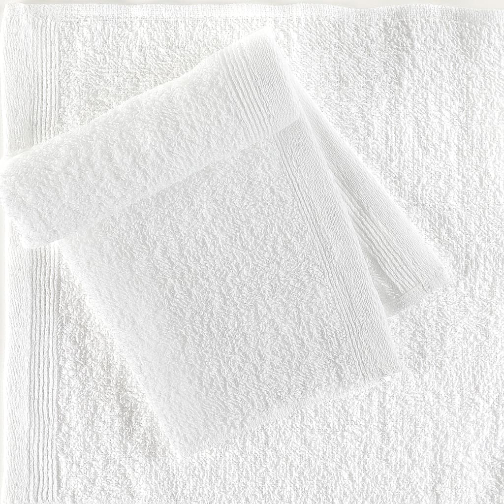 vidaXL Gästehandtücher 50 Stk. Baumwolle 350 g/m² 30 x 30 cm Weiß