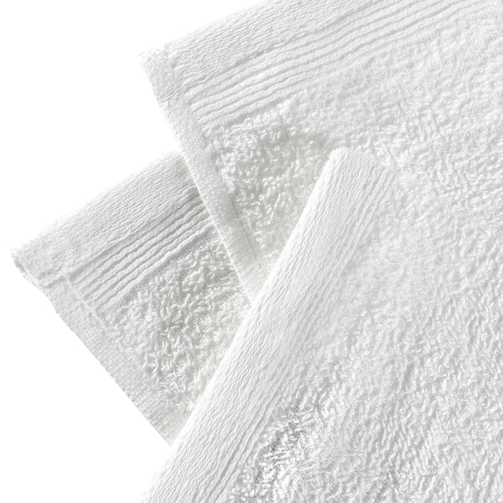 vidaXL Gästehandtücher 50 Stk. Baumwolle 350 g/m² 30 x 30 cm Weiß