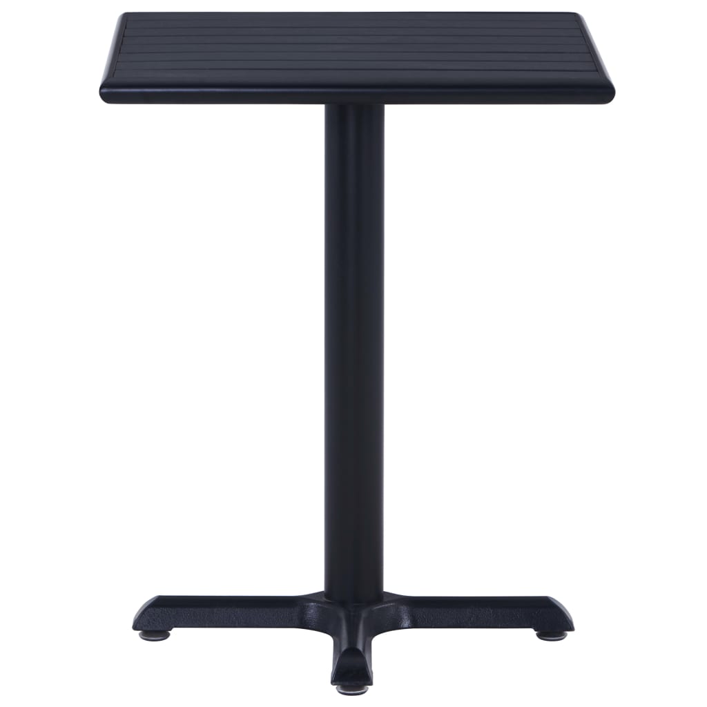 vidaXL Gartentisch Schwarz 60x60x75 cm