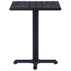vidaXL Gartentisch Schwarz 60x60x75 cm
