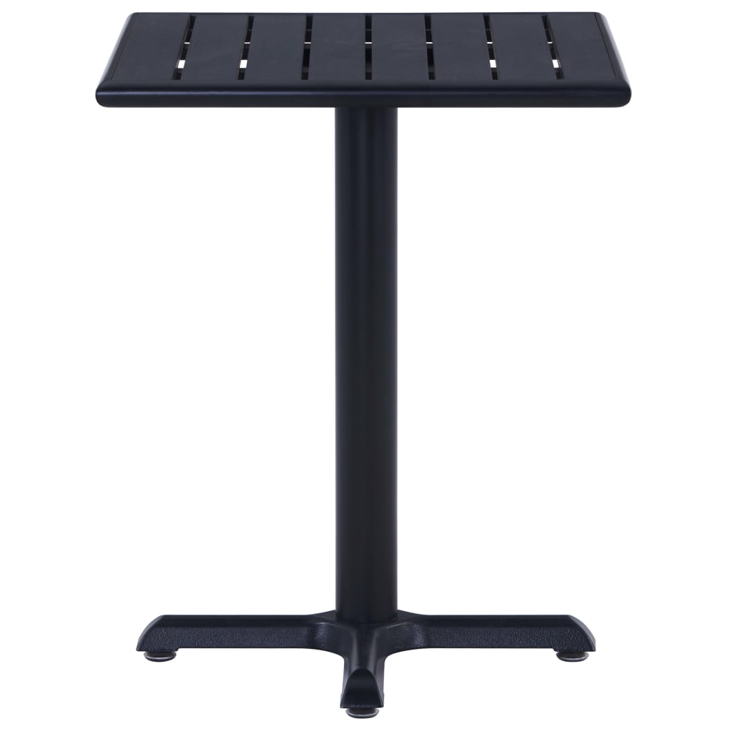 vidaXL Gartentisch Schwarz 60x60x75 cm