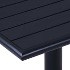 vidaXL Gartentisch Schwarz 60x60x75 cm
