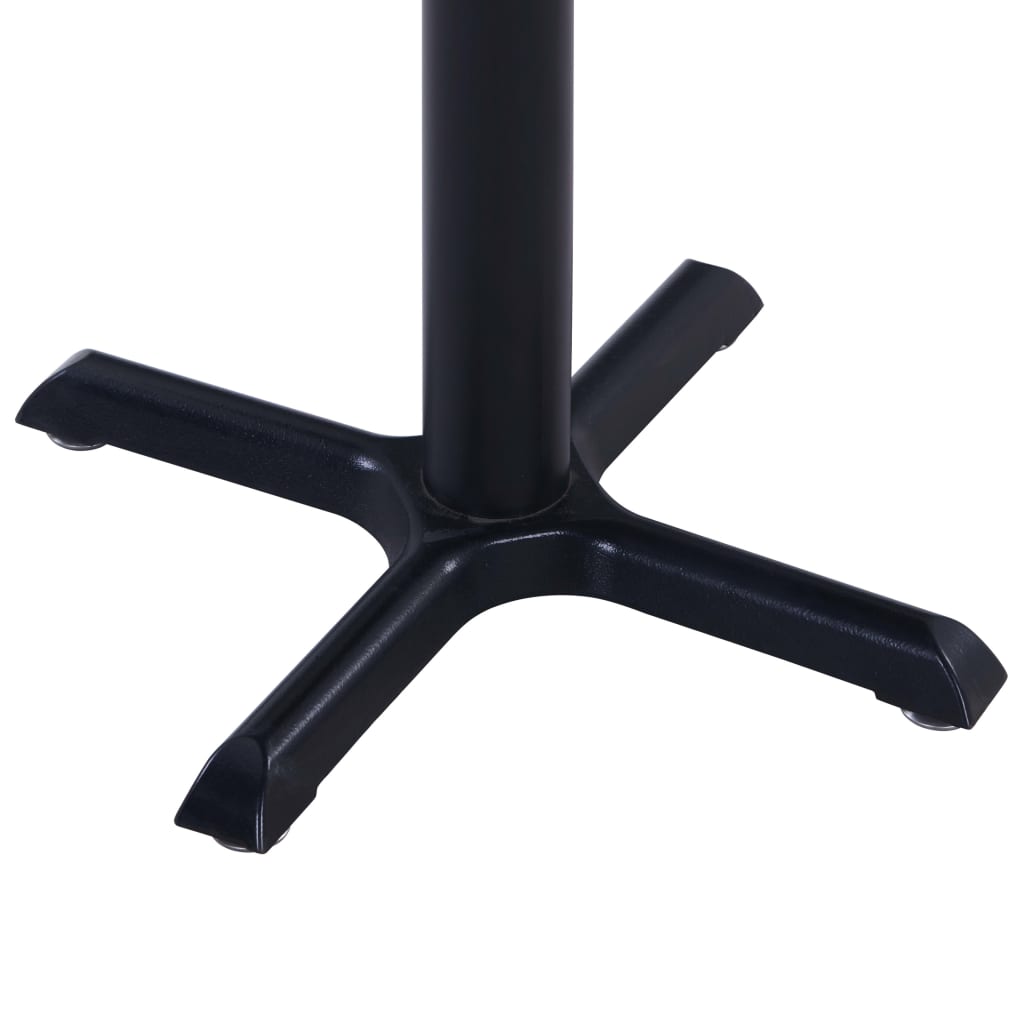 vidaXL Gartentisch Schwarz 60x60x75 cm
