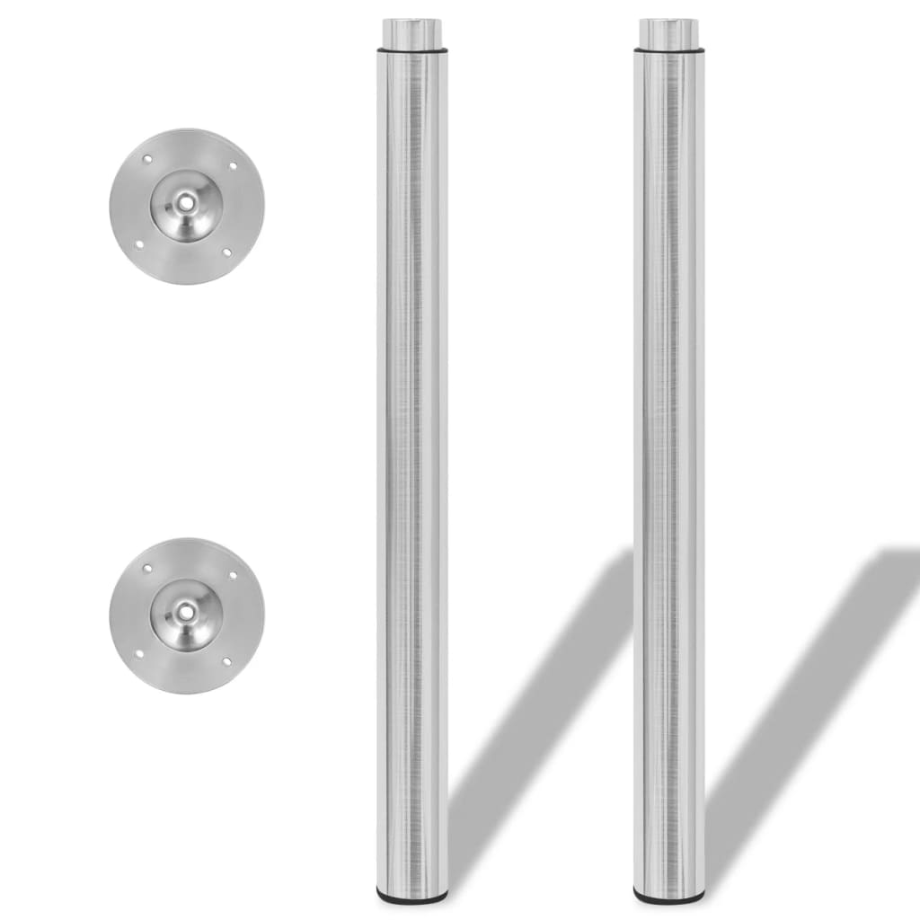 vidaXL Teleskopische Tischbeine 4 Stk. Edelstahl 710-1100 mm