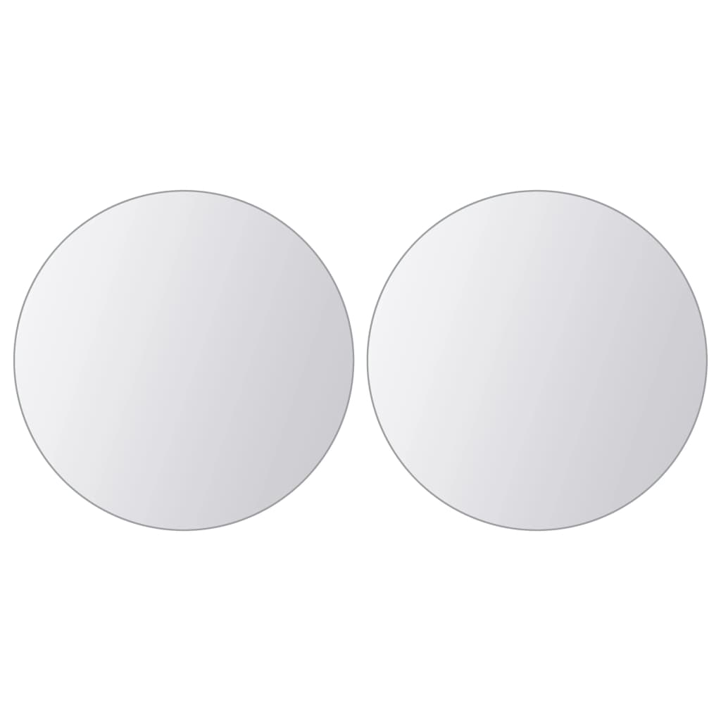 vidaXL 16-tlg. Spiegelfliesen-Set Rund Glas