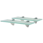 vidaXL Schweberegale 2 Stk. Glas 8 mm