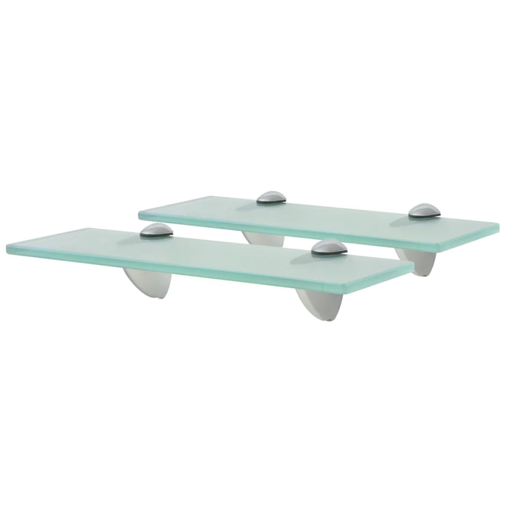 vidaXL Schweberegale 2 Stk. Glas 8 mm