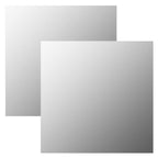 vidaXL Wandspiegel 2 Stk. Quadratisch Glas