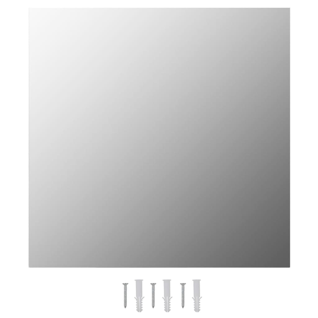 vidaXL Wandspiegel 2 Stk. Quadratisch Glas