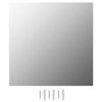 vidaXL Wandspiegel 2 Stk. Quadratisch Glas