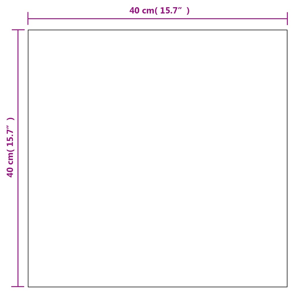 vidaXL Wandspiegel 2 Stk. Quadratisch Glas