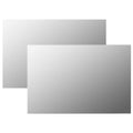 vidaXL Wandspiegel 2 Stk. Rechteckig Glas