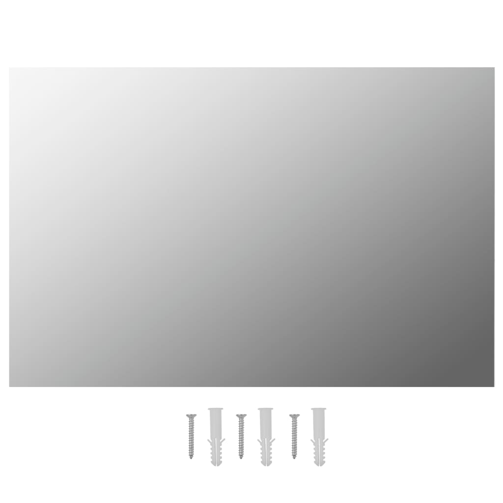 vidaXL Wandspiegel 2 Stk. Rechteckig Glas