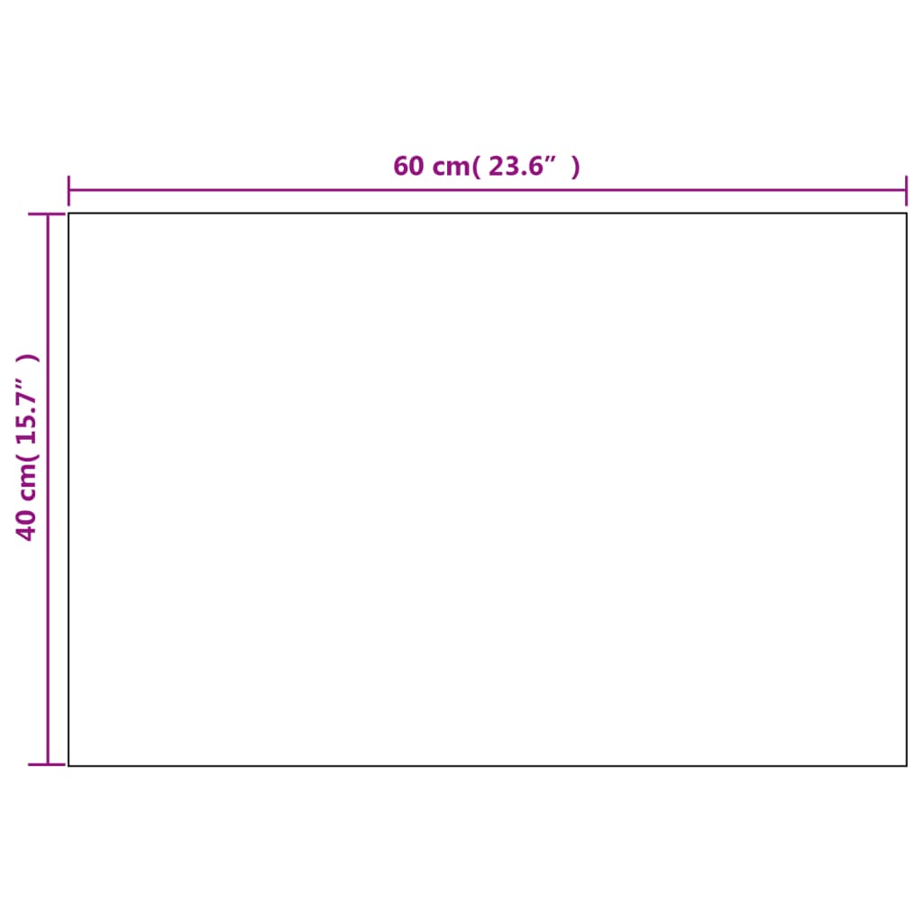 vidaXL Wandspiegel 2 Stk. Rechteckig Glas