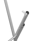 vidaXL Bartisch-Gestell Klappbar Silbern 45x53x108 cm Verzinkter Stahl
