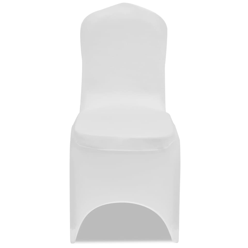 vidaXL Stretch-Stuhlhussen Weiß 30 Stk.