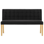 vidaXL Bank 140 cm Schwarz Samt