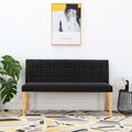 vidaXL Bank 140 cm Schwarz Samt