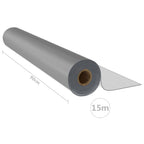 vidaXL Tischfolie-Rolle Matt 0,9x15 m 1,6 mm PVC
