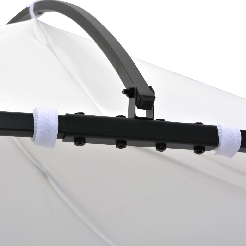 vidaXL Pavillon 300 x 290 cm Weiß Rund