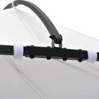 vidaXL Pavillon 300 x 290 cm Weiß Rund