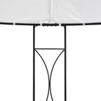 vidaXL Pavillon 300 x 290 cm Weiß Rund