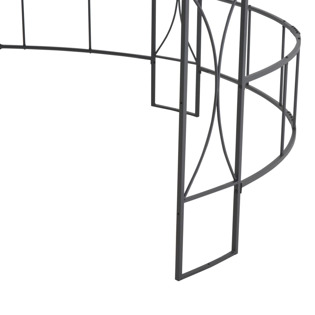 vidaXL Pavillon 300 x 290 cm Weiß Rund