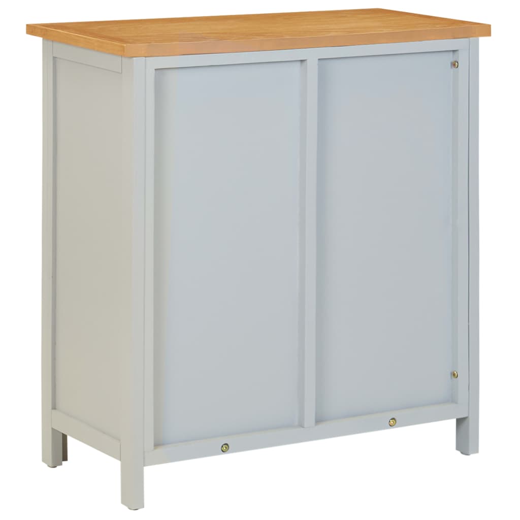 vidaXL Küchenschrank 70x35x75 cm Massivholz Eiche