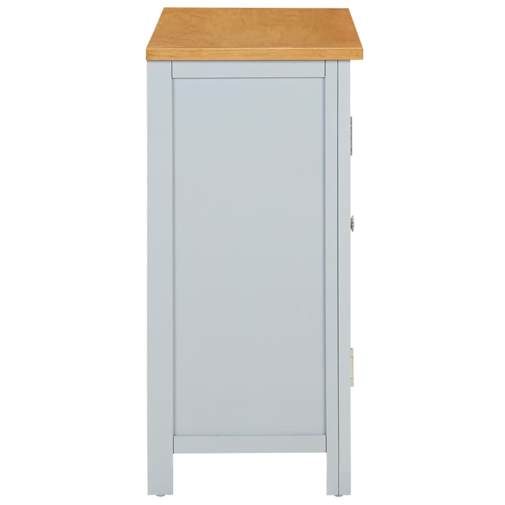 vidaXL Küchenschrank 70x35x75 cm Massivholz Eiche