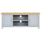 vidaXL TV-Schrank 120x35x48 cm Massivholz Eiche