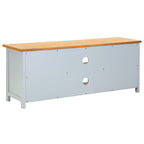 vidaXL TV-Schrank 120x35x48 cm Massivholz Eiche