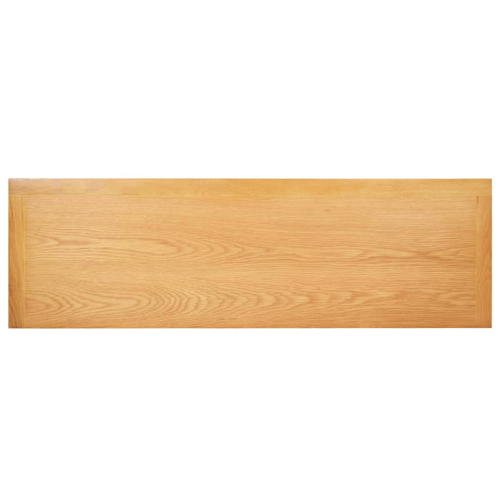 vidaXL TV-Schrank 120x35x48 cm Massivholz Eiche