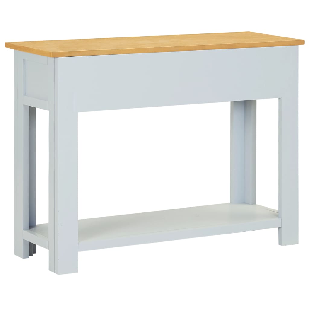 vidaXL Konsolentisch Massivholz Eiche
