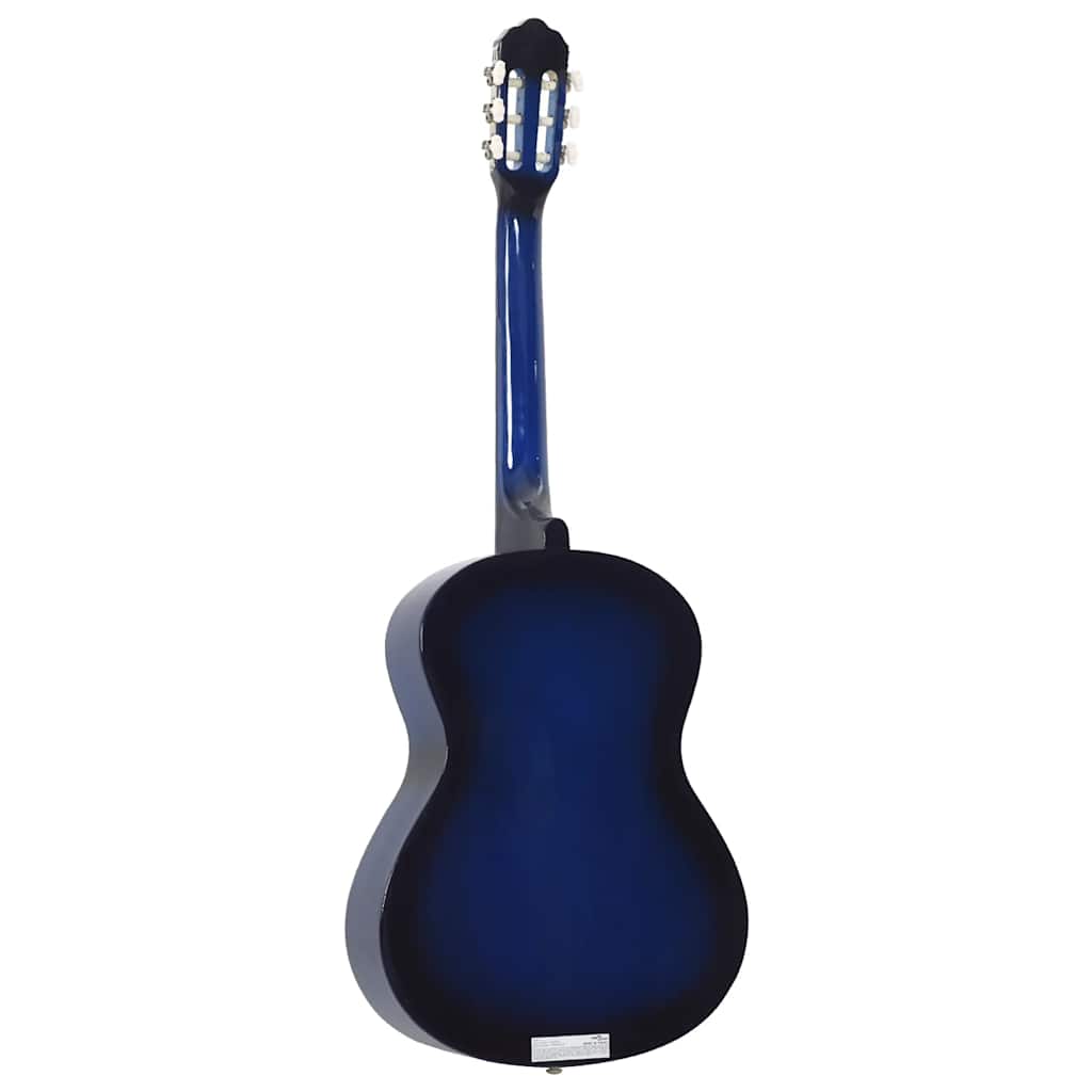 vidaXL Klassikgitarre für Anfänger Blau 4/4 39" Lindenholz