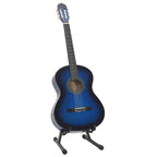 vidaXL 12-tlg. Klassikgitarren-Set für Anfänger Blau 4/4 39"