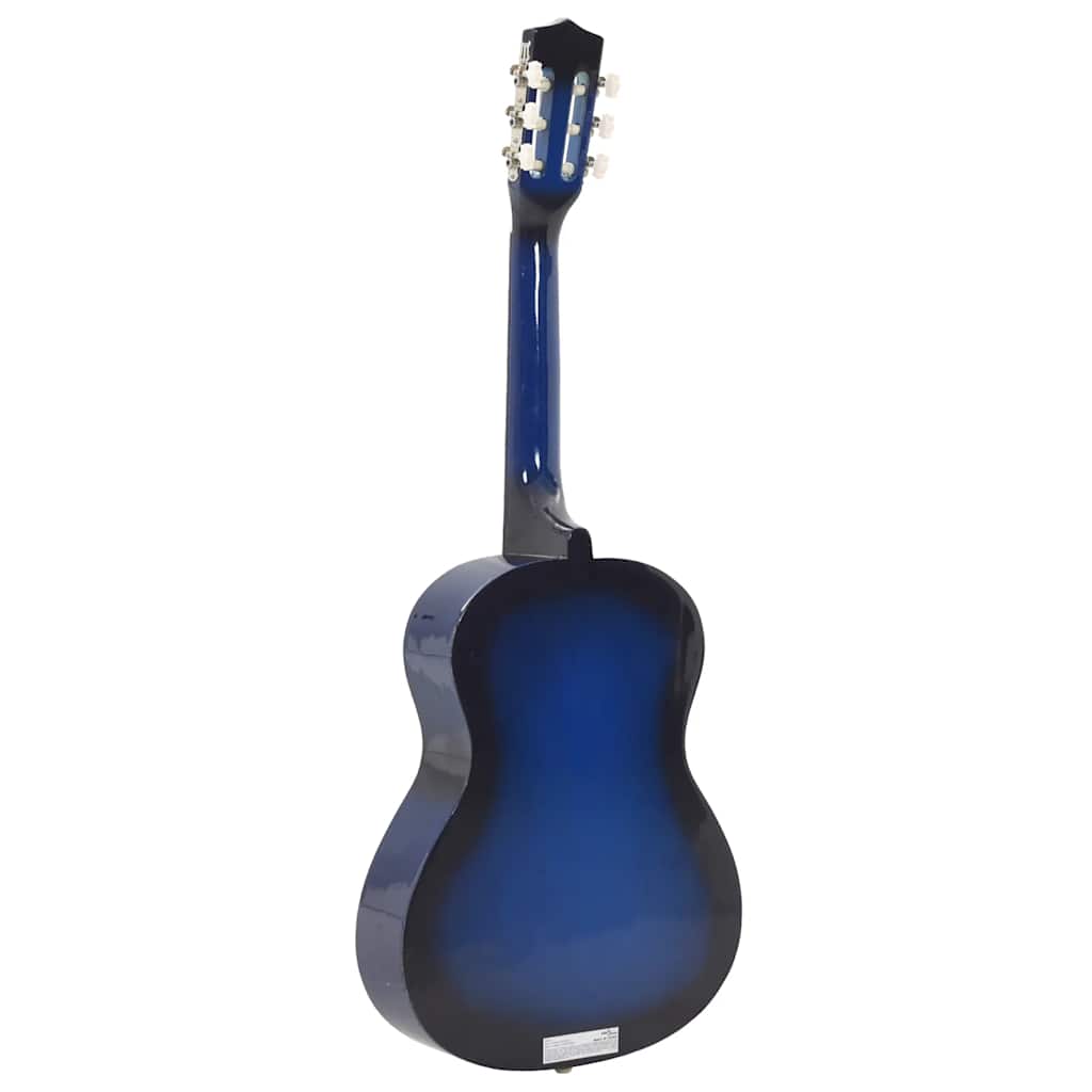 vidaXL Klassikgitarre für Anfänger und Kinder Blau 3/4 36"