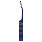 vidaXL 8-tlg. Klassische Gitarre Set für Anfänger Blau 1/2 34"
