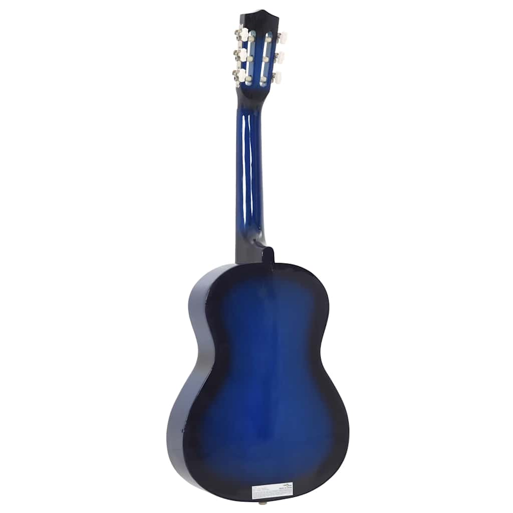 vidaXL 8-tlg. Klassische Gitarre Set für Anfänger Blau 1/2 34"