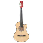 vidaXL Westerngitarre Akustisch Cutaway mit 6 Saiten 38" Lindenholz