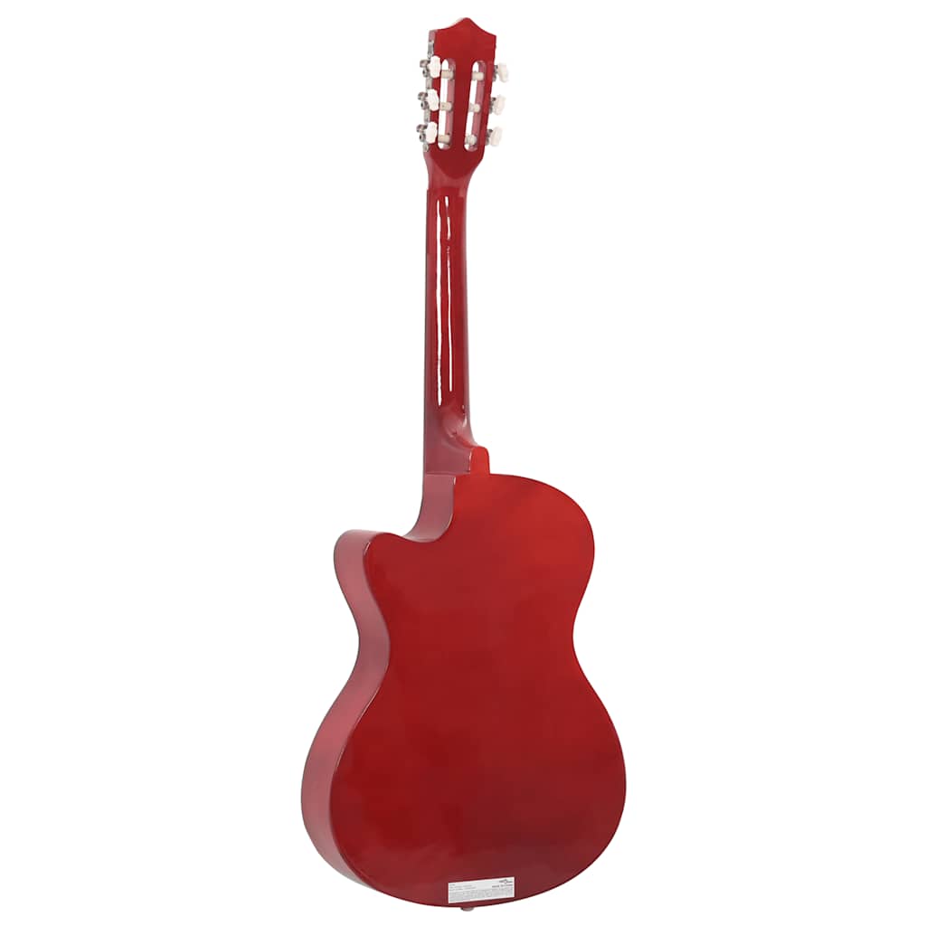 vidaXL Westerngitarre Akustisch Cutaway mit 6 Saiten 38" Lindenholz