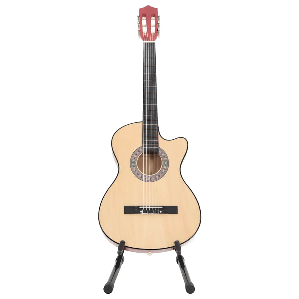 vidaXL 12-tlg. Westerngitarre Set Akustisch Cutaway mit 6 Saiten 38"