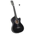 vidaXL Westerngitarre Cutaway mit 6 Saiten Schwarz 38"