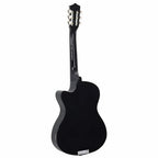 vidaXL Westerngitarre Cutaway mit 6 Saiten Schwarz 38"