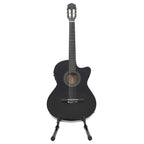 vidaXL 12-tlg. Western Gitarren-Set mit Equalizer und 6 Saiten Schwarz